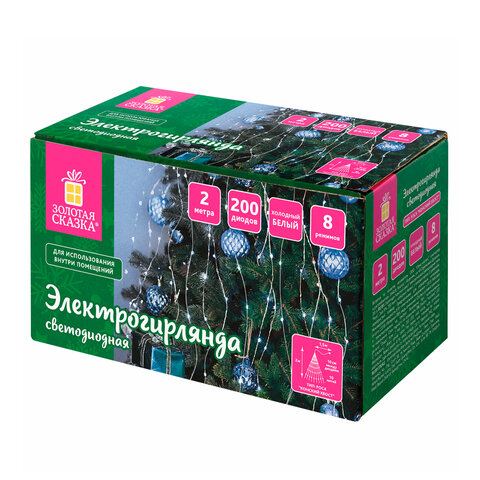 Электрогирлянда-конский хвост комнатная, 2 м, 200 LED, холодный белый, 220 V, Электрогирлянда-конский хвост комнатная, 2 м, 200 LED, холодный белый, 220 V,