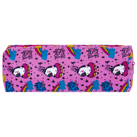 Пенал-косметичка ПИФАГОР, мягкий, "UNICORN", прямоугольный, 20х7х4 см,