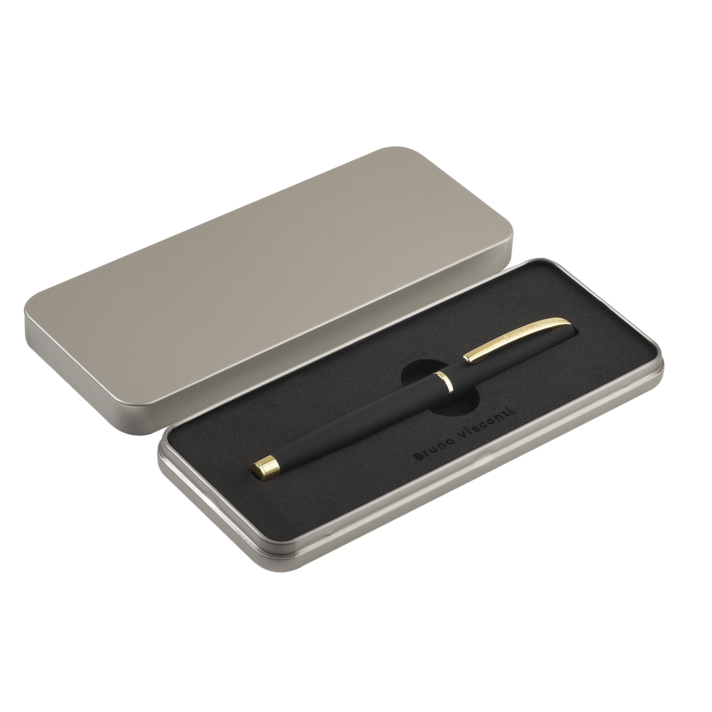 РУЧКА "SIENNA" ПЕРЬЕВАЯ В БОЛЬШОМ МЕТАЛЛ. PREMIUM ФУТЛЯРЕ 0.7 ММ,