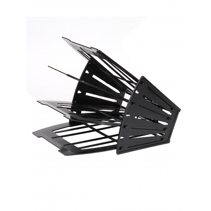 Лоток для бумаг Attache веер сборный на 3отделения 4 секции черный Лоток для бумаг Attache веер сборный на 3отделения 4 секции черный