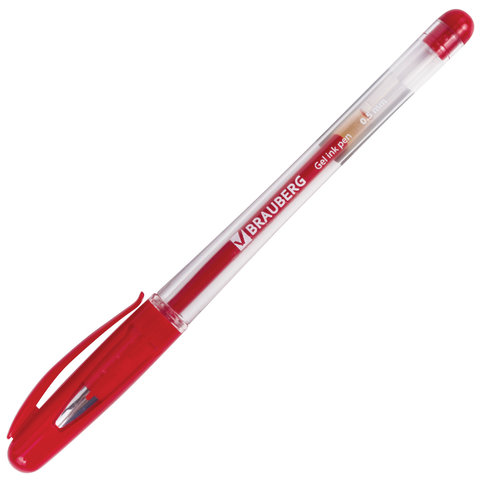 Ручка гелевая с грипом BRAUBERG "Geller", КРАСНАЯ, игольчатый узел 0,5 Ручка гелевая с грипом BRAUBERG "Geller", КРАСНАЯ, игольчатый узел 0,5