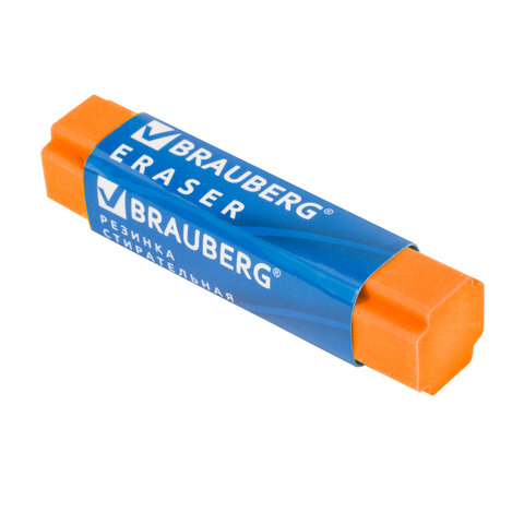 Ластик BRAUBERG "X-Erase", 68х15х15 мм, цвет ассорти, ЭКО-ПВХ, 228066 Ластик BRAUBERG "X-Erase", 68х15х15 мм, цвет ассорти, ЭКО-ПВХ, 228066