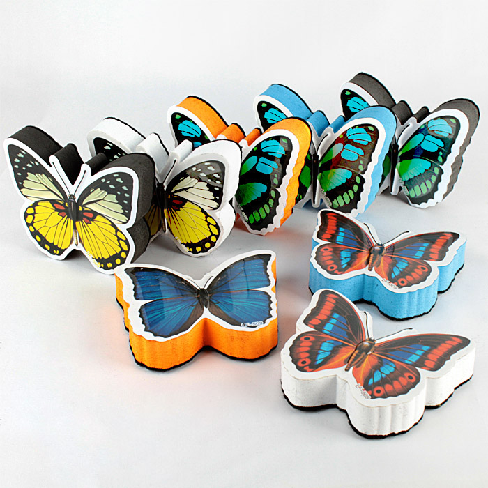 Губка-стиратель магнитная (для маркерной доски) "Бабочка"