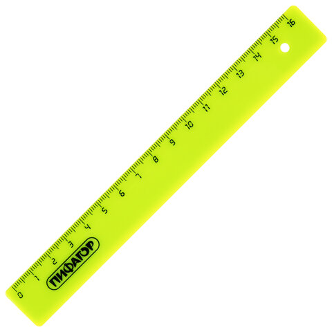 Линейка пластиковая 16 см, ПИФАГОР, непрозрачная, неоновая, ассорти, 210603 Линейка пластиковая 16 см, ПИФАГОР, непрозрачная, неоновая, ассорти, 210603