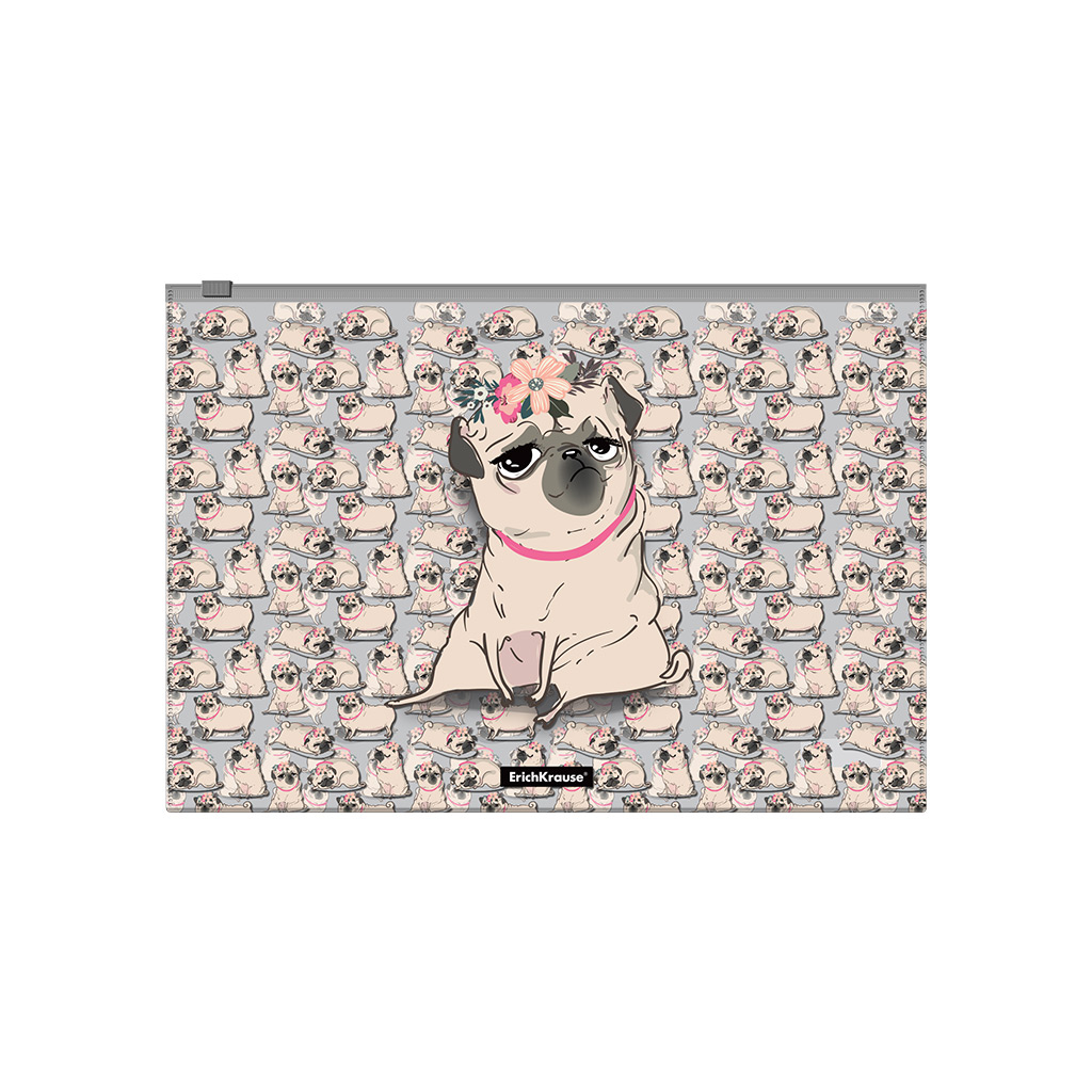 Zip-пакет пластиковый Erich Krause® Chilling Dog, A4 (в пакете по 12 шт.) Zip-пакет пластиковый Erich Krause® Chilling Dog, A4 (в пакете по 12 шт.)