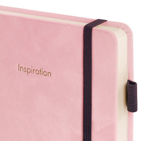 Ежедневник недатированный А5 138x213 мм, BRAUBERG "Velvet", резинка,