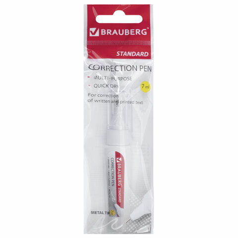 Ручка-корректор BRAUBERG "Energy", 7 мл, металлический наконечник, в Ручка-корректор BRAUBERG "Energy", 7 мл, металлический наконечник, в