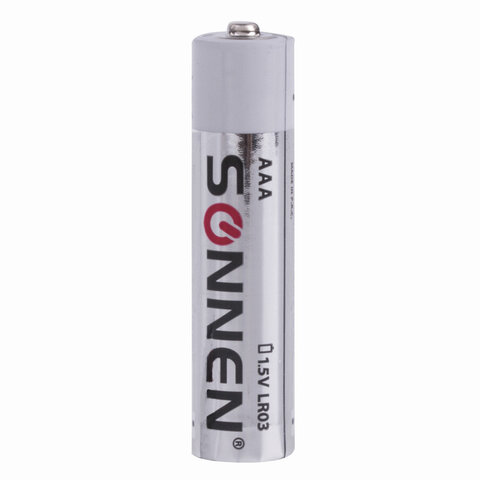 Батарейки КОМПЛЕКТ 2 шт., SONNEN Alkaline, AAA (LR03, 24А), алкалиновые, Батарейки КОМПЛЕКТ 2 шт., SONNEN Alkaline, AAA (LR03, 24А), алкалиновые,