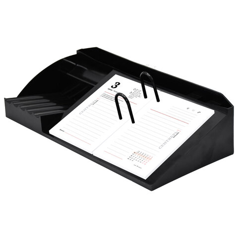 Подставка под календарь + органайзер 3 отделения, STAFF "MANAGER", Подставка под календарь + органайзер 3 отделения, STAFF "MANAGER",