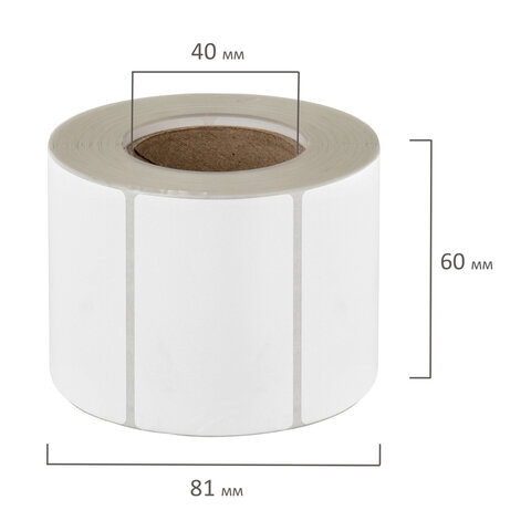 Этикетка ТермоЭко (58х40 мм), 700 этикеток в ролике, прозрачная подложка, Этикетка ТермоЭко (58х40 мм), 700 этикеток в ролике, прозрачная подложка,