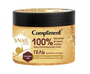 Compliment SNAIL VITAL Гель для тела и лица Увлажнение и обновление 400мл/8шт Compliment SNAIL VITAL Гель для тела и лица Увлажнение и обновление 400мл/8шт