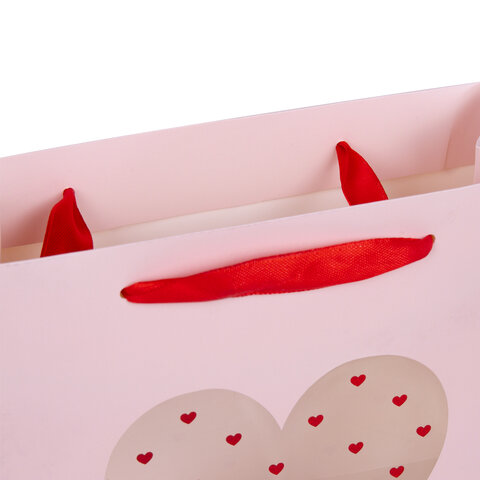 Пакет подарочный 20х20х8 см ЗОЛОТАЯ СКАЗКА "With LOVE", с прозрачным Пакет подарочный 20х20х8 см ЗОЛОТАЯ СКАЗКА "With LOVE", с прозрачным