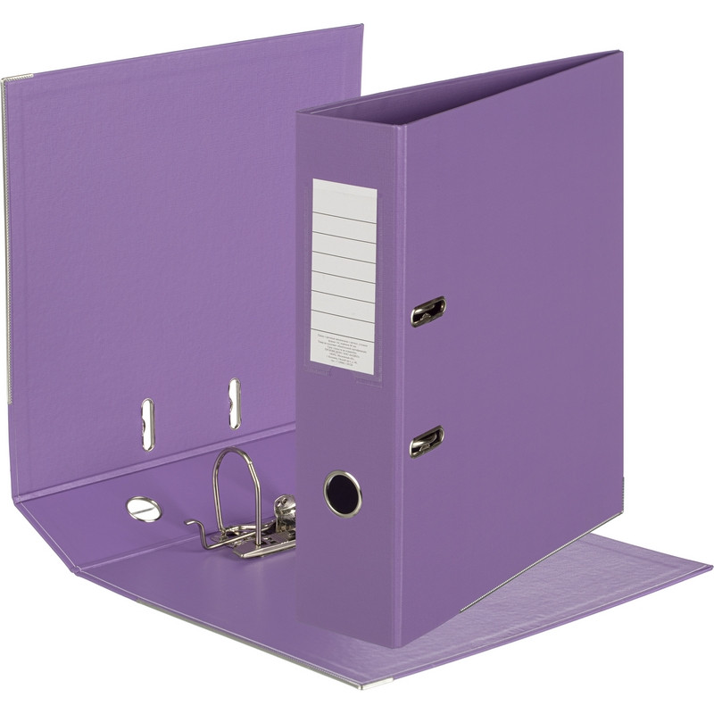 Папка-регистратор Attache Bright colours 80 мм мет. уг. сиреневая Папка-регистратор Attache Bright colours 80 мм мет. уг. сиреневая