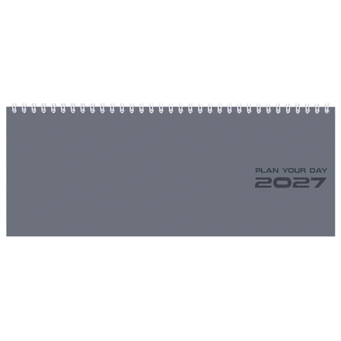 Планинг датированный 2027 285х112 мм, STAFF, гребень, картонная обложка, 64