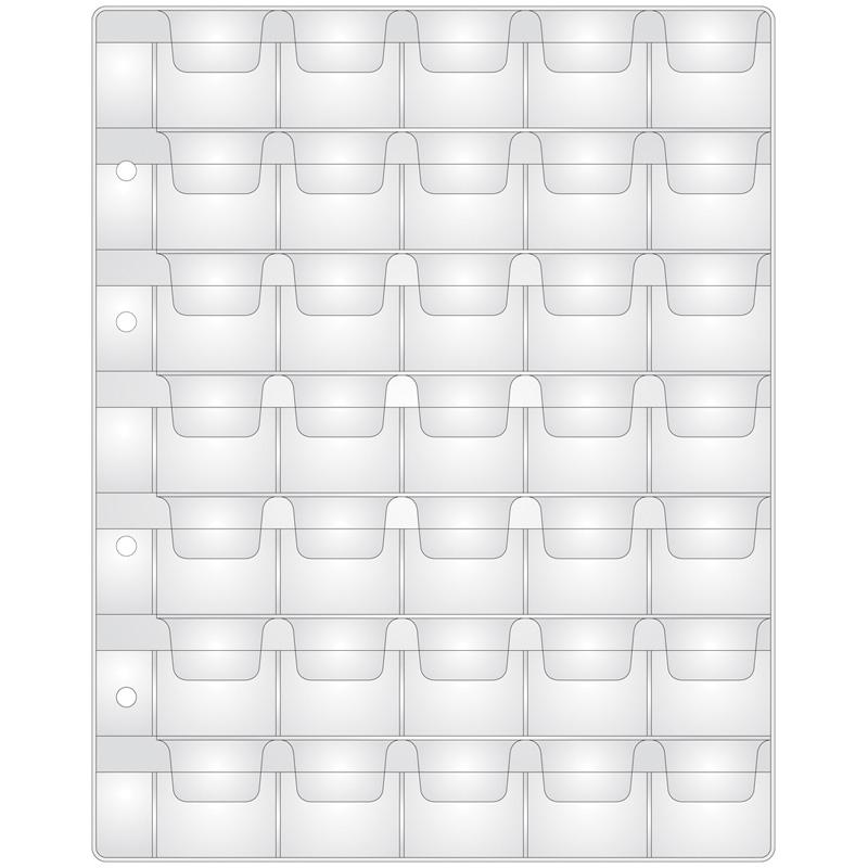 Лист для альбома "Optima" на 35 монет 33*35: 215473 штр.: Лист для альбома "Optima" на 35 монет 33*35: 215473 штр.: