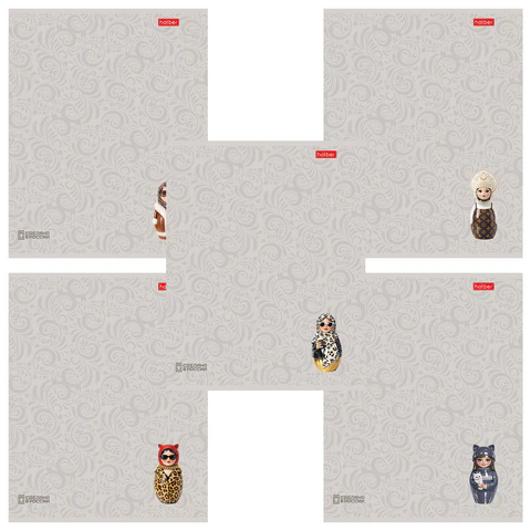 Тетрадь А5, 48 л., HATBER, скоба, линия, Soft-touch ламинация, 3D-лак, Тетрадь А5, 48 л., HATBER, скоба, линия, Soft-touch ламинация, 3D-лак,