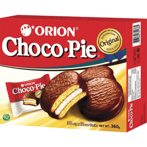 Печенье ORION "Choco Pie Original" 360 г (12 штук х 30 г), О0000013014 Печенье ORION "Choco Pie Original" 360 г (12 штук х 30 г), О0000013014