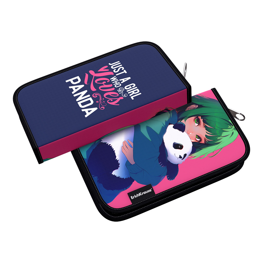 Пенал-книжка без наполнения ErichKrause 110x205x25мм Panda Hugs Пенал-книжка без наполнения ErichKrause 110x205x25мм Panda Hugs