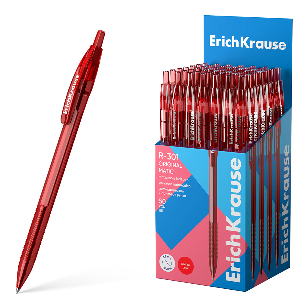 Ручка шариковая автоматическая ErichKrause R-301 Matic Original 1.0, цвет чернил Ручка шариковая автоматическая ErichKrause R-301 Matic Original 1.0, цвет чернил