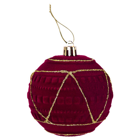 Шары елочные 6 шт., 8 см, "Burgundy Charm", пластик, софт-тач, Шары елочные 6 шт., 8 см, "Burgundy Charm", пластик, софт-тач,