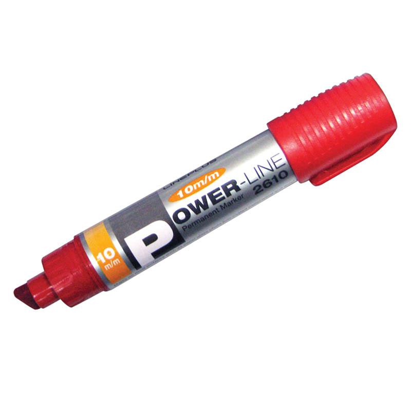 Маркер перманентный "PER-2610" красный, скошенный, 10мм: PER-2610 Маркер перманентный "PER-2610" красный, скошенный, 10мм: PER-2610