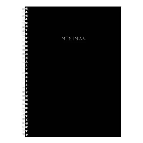 Тетрадь А4, 120 л., BRAUBERG, гребень, клетка, матовая ламинация, "Minimal Тетрадь А4, 120 л., BRAUBERG, гребень, клетка, матовая ламинация, "Minimal