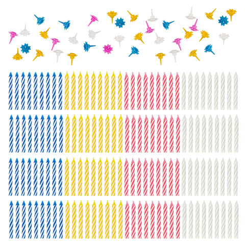 Набор свечей для торта 154 шт., 5,7 см, 56 держателей, ЗОЛОТАЯ СКАЗКА, в Набор свечей для торта 154 шт., 5,7 см, 56 держателей, ЗОЛОТАЯ СКАЗКА, в
