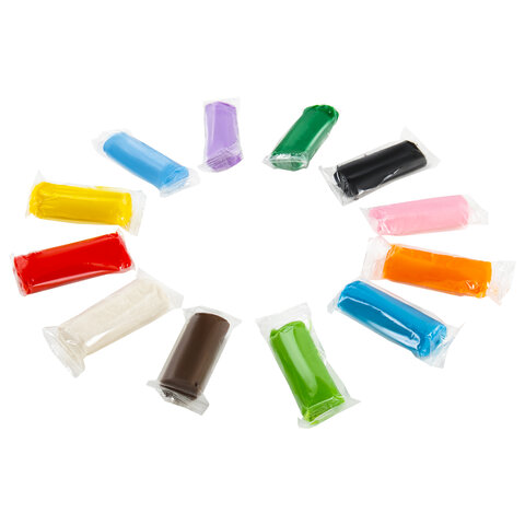 Пластилин на растительной основе (тесто для лепки) ПИФАГОР, 12 цветов, 360 г, Пластилин на растительной основе (тесто для лепки) ПИФАГОР, 12 цветов, 360 г,