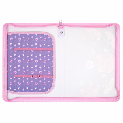 Папка для труда на молнии ЮНЛАНДИЯ А4, 1 отделение, откидная планка, органайзер, Папка для труда на молнии ЮНЛАНДИЯ А4, 1 отделение, откидная планка, органайзер,