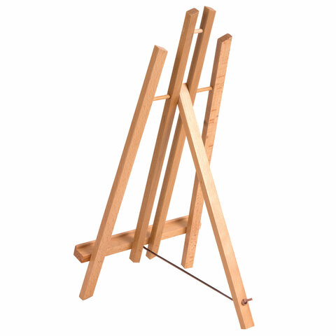 Мольберт настольный из бука 24х30х46 см, высота холста до 50 см, лакированный,