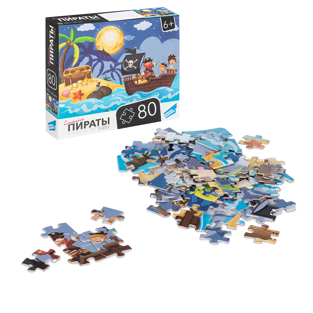 Игра детская настольная "80 Пираты" Игра детская настольная "80 Пираты"