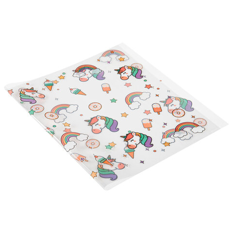 Обложки "UNICORN" для тетрадей и дневников, КОМПЛЕКТ 10 шт., ПЛОТНЫЕ,