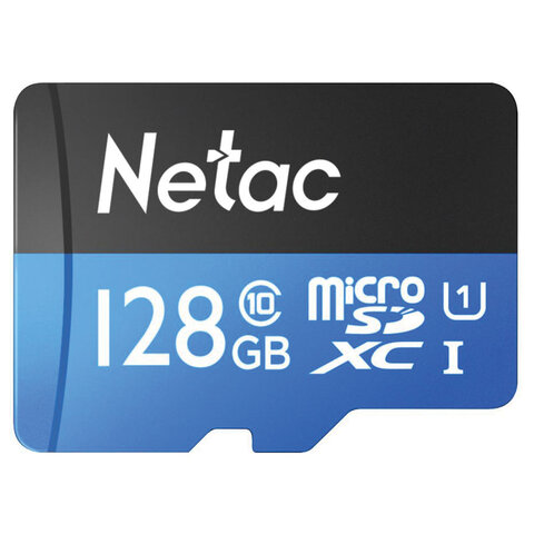 Карта памяти microSDXC 128 ГБ NETAC P500 Standard, UHS-I U1, 90 Мб/с (class 10), Карта памяти microSDXC 128 ГБ NETAC P500 Standard, UHS-I U1, 90 Мб/с (class 10),