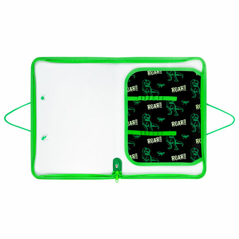 Папка для труда на молнии с ручками ПИФАГОР А4, 1 отделение, пластик, Папка для труда на молнии с ручками ПИФАГОР А4, 1 отделение, пластик,