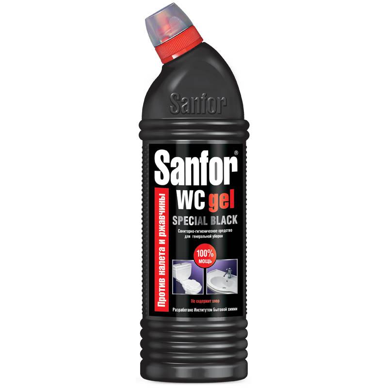 Средство для туалета SANFOR WC гель Special Black, 750мл: 1896 штр.: Средство для туалета SANFOR WC гель Special Black, 750мл: 1896 штр.: