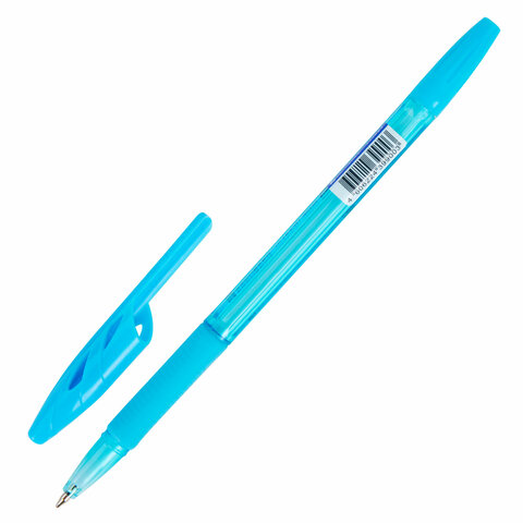 Ручка шариковая с грипом BRAUBERG "ULTRA GT NEON", СИНЯЯ, корпус Ручка шариковая с грипом BRAUBERG "ULTRA GT NEON", СИНЯЯ, корпус