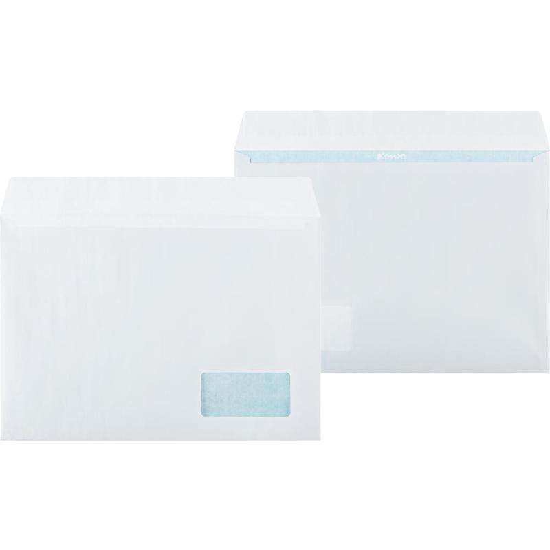 Конверты белый С4 стрип 229х324 90г прав.окно КОМУС 500 шт/уп Конверты белый С4 стрип 229х324 90г прав.окно КОМУС 500 шт/уп