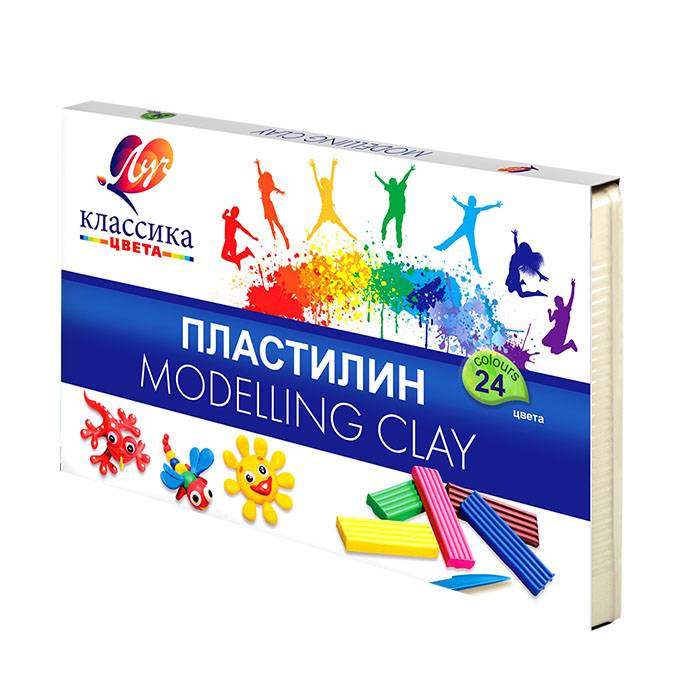 Пластилин ЛУЧ КЛАССИКА 24 цв. Пластилин ЛУЧ КЛАССИКА 24 цв.