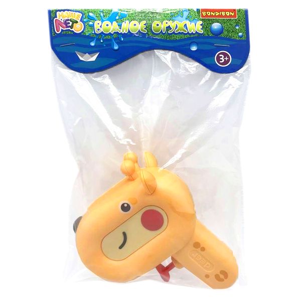 Водный пистолет Bondibon "Наше Лето", жирафик жёлтый Водный пистолет Bondibon "Наше Лето", жирафик жёлтый