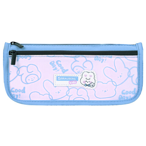 Пенал мягкий BRAUBERG KIDS, 2 отделения, полиэстер, "Bunny", 22x10x6 Пенал мягкий BRAUBERG KIDS, 2 отделения, полиэстер, "Bunny", 22x10x6