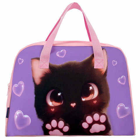 Сумка для занятий BRAUBERG с ручками, 35x25x15 см, "Paw prints", Сумка для занятий BRAUBERG с ручками, 35x25x15 см, "Paw prints",