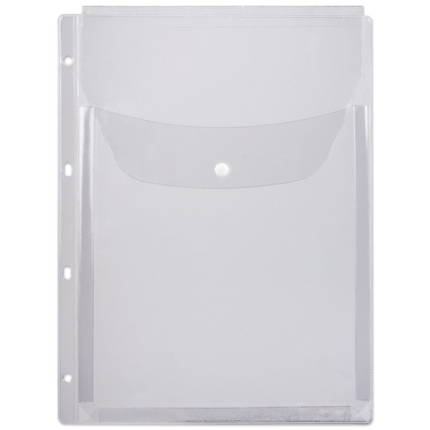 Папка-файл перфорированная, А4, объемная, до 200 листов, клапан с кнопкой, 180 Папка-файл перфорированная, А4, объемная, до 200 листов, клапан с кнопкой, 180