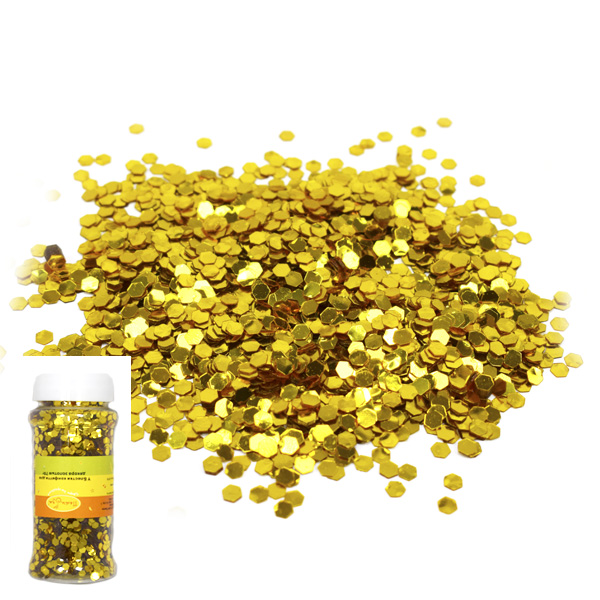 Блестки конфетти для декора золотые 70г Блестки конфетти для декора золотые 70г