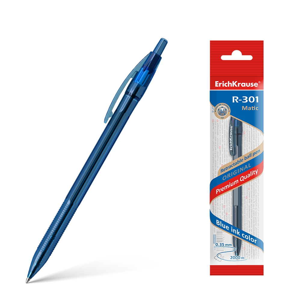 Ручка шариковая автоматическая Erich Krause® R-301 Original Matic 0.7, цвет Ручка шариковая автоматическая Erich Krause® R-301 Original Matic 0.7, цвет