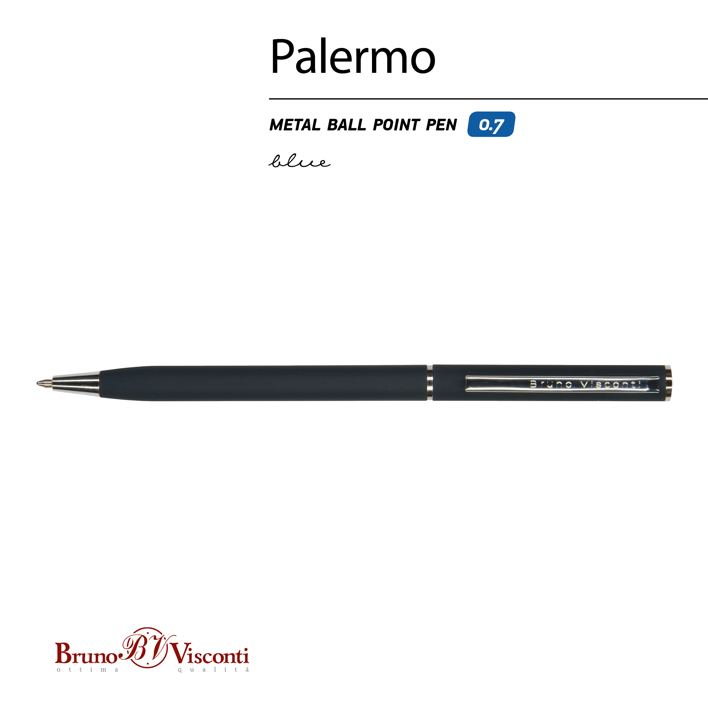РУЧКА "PALERMO" ШАРИКОВАЯ АВТОМАТИЧЕСКАЯ, СИНЕ-ЧЕРНЫЙ МЕТАЛЛИЧЕСКИЙ РУЧКА "PALERMO" ШАРИКОВАЯ АВТОМАТИЧЕСКАЯ, СИНЕ-ЧЕРНЫЙ МЕТАЛЛИЧЕСКИЙ