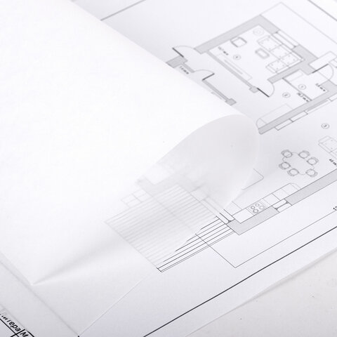 Калька для чертежных и дизайнерских работ папка, А3, 297х420 мм, 40 г/м2, 40 Калька для чертежных и дизайнерских работ папка, А3, 297х420 мм, 40 г/м2, 40