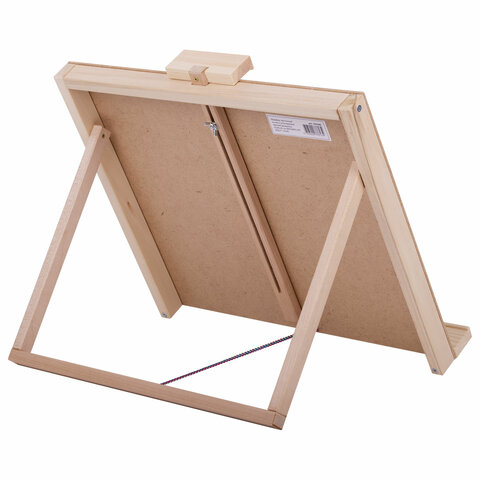 Мольберт настольный из липы, регулируемый верхний держатель, 65х45х36 см,