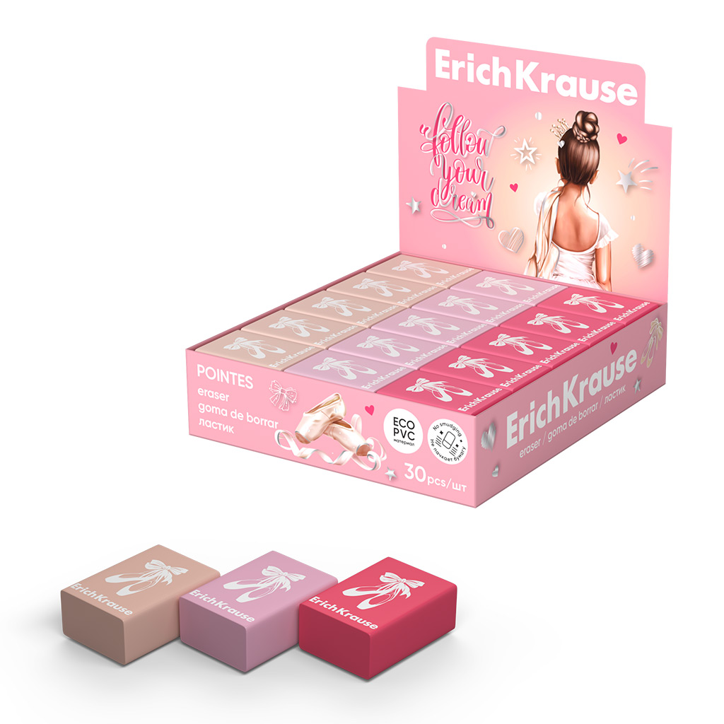 Ластик Erich Krause Pointes (в коробке по 30 штук) Ластик Erich Krause Pointes (в коробке по 30 штук)