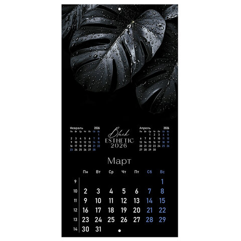 Календарь настенный перекидной 2026 г., BRAUBERG, 12 листов, 28,5х28,5 см,
