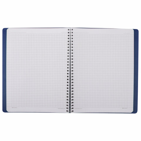 Тетрадь А4 (200x252 мм), BRAUBERG "Office PRO", под кожу, гребень, 80